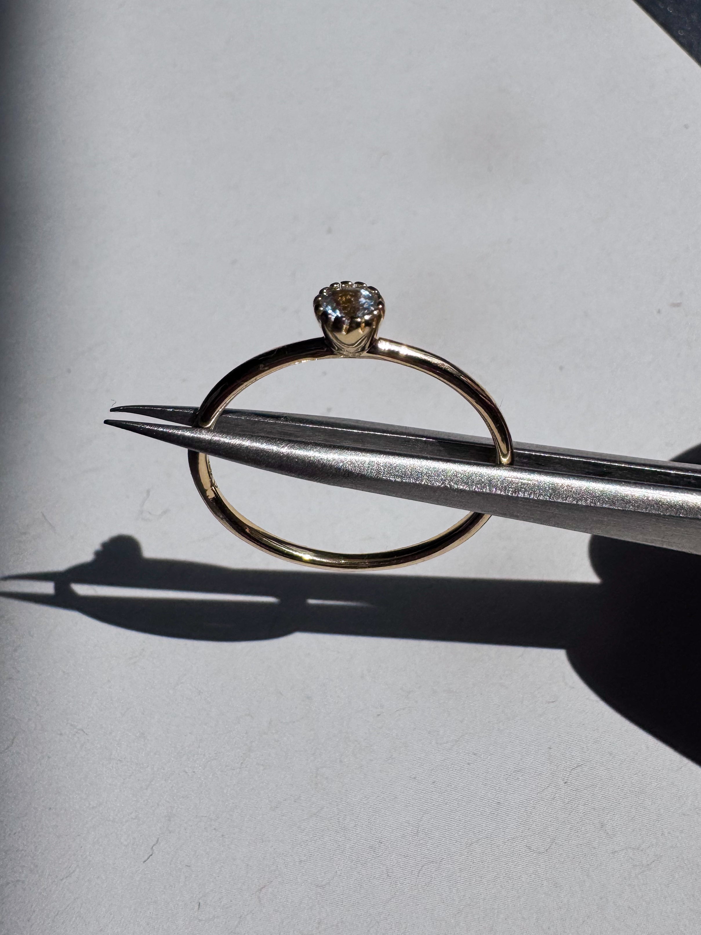 18ct Gold-Plated Sterling Silver Topaz Ring