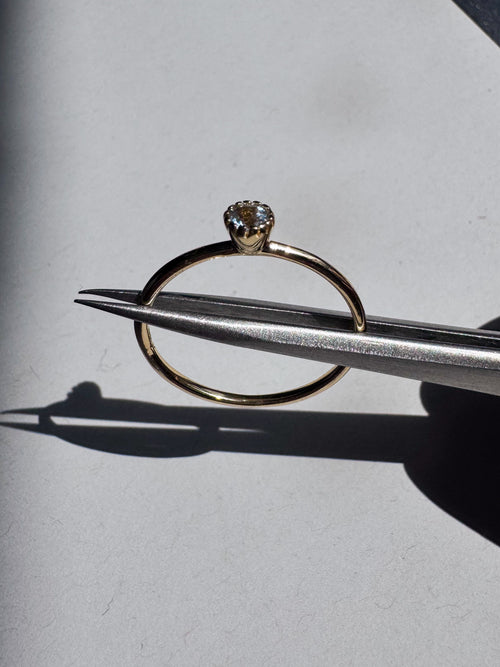 18ct Gold-Plated Sterling Silver Topaz Ring