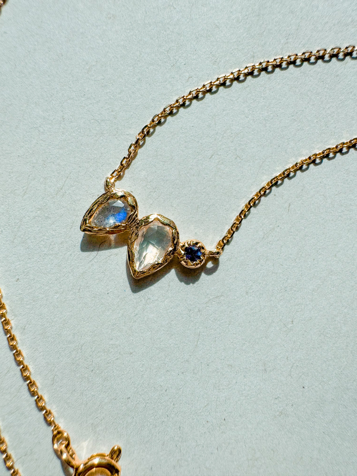Moonstone, Labradorite & Iolite Necklace