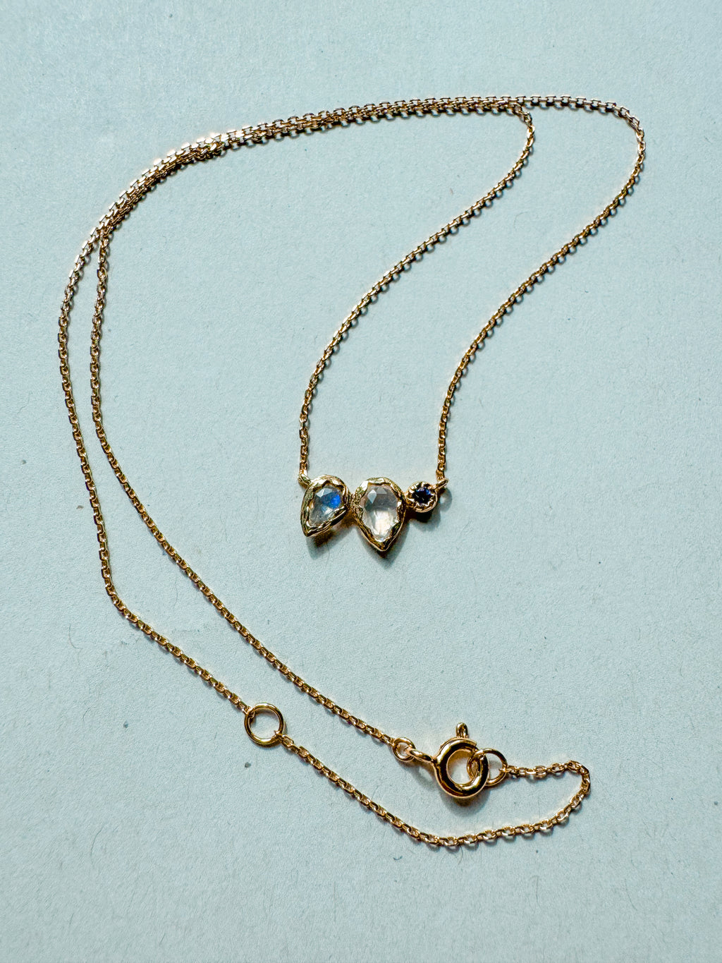 Moonstone, Labradorite & Iolite Necklace