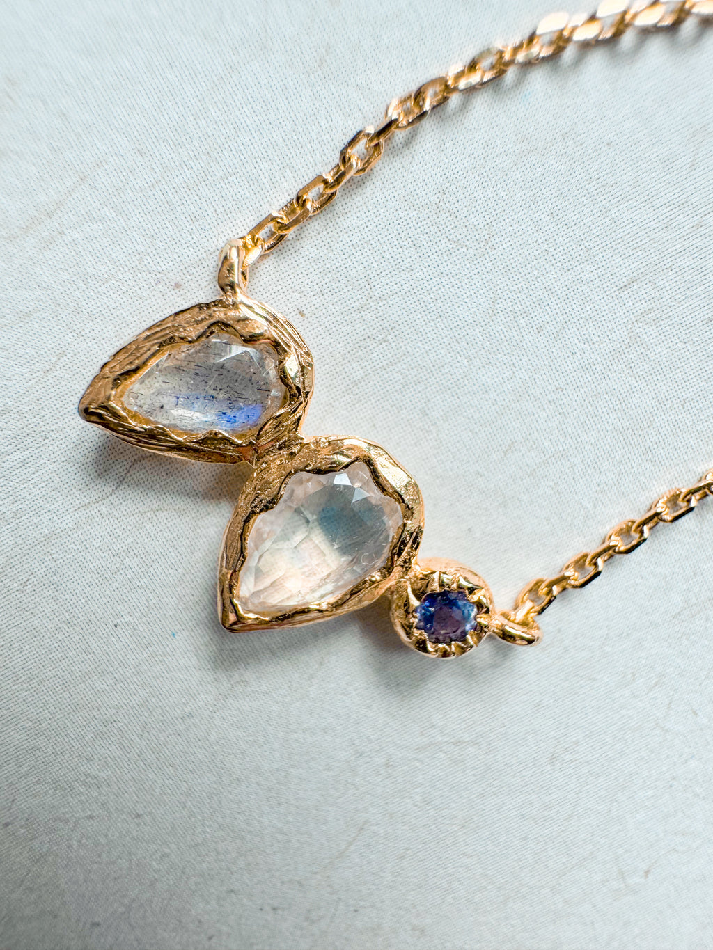 Moonstone, Labradorite & Iolite Necklace